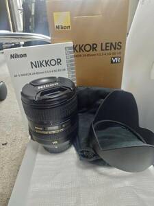 ★美品 Nikon ニコン AF-S NIKKOR 24-85mm f/3.5-4.5G ED VR フード ソフトケース ガイドと元箱付き★102