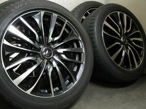 ■USED■Weds LEONIS VT 17インチ ＆ 215/50R17 4本セット■80ノア.ヴォクシー/ステップワゴン/レヴォーグ他■