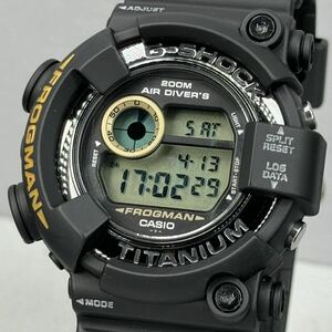 未使用同様 極美品 箱説付G-SHOCK DW-8200BM-1T FROGMANフロッグマン MEN IN BLACK2 メンインブラック2 MIB2 チタンケース ブラック 潜水蛙