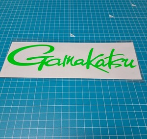 Gamakatsu がまかつ ステッカー　蛍光グリーン