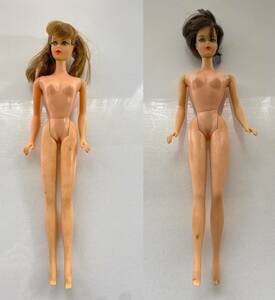当時物　着せ替え人形　その19　バービー人形　マテル社　1966年　2体　検：ビンテージ　昭和レトロ　リカちゃん人形　玩具