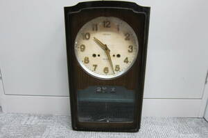 SEIKO 30DAY　掛け時計　時計　振り子時計　セイコー　レトロ　インテリア　コレクション　ジャンク　【34】