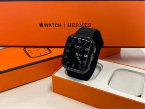 ☆即決 美品 バッテリー100% Apple Watch series8 HERMES 45mm アップルウォッチ エルメス Cellular 黒 ブラックステンレス シリーズ8 356