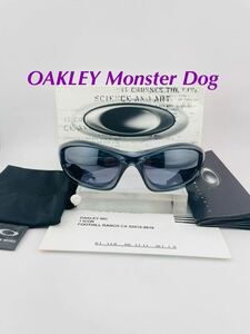 QA89 OAKLEY Monster Dog サングラス USA （モンスタードッグ) 初期モデル　カラー （Crystal Black iridium ビンテージ　メガネ