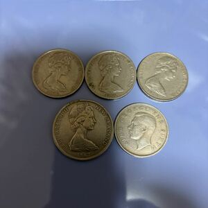 ニュージーランド古銭　5枚