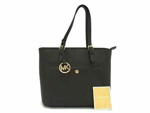 1円 ■美品■ MICHAEL KORS マイケルコース 30S6GTTT2L ジェットセット ミディアム PVC トートバッグ ショルダー ブラウン系 BK1104