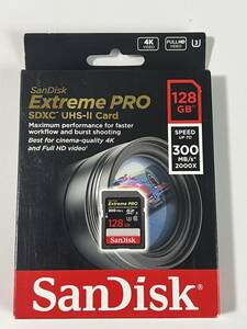 SanDisk UHS-II U3 128GB SDXC 新品 エクストリームプロ Extreme Pro サンディスク