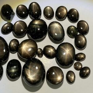 大量!! ☆天然ブラックスターサファイアおまとめ135ct☆A ルース 裸石 宝石 コランダム black star sapphire corundum jewelry