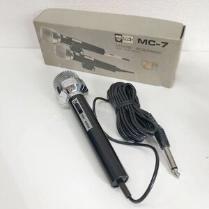 refle● 【動作未確認ジャンク】シンコー　DYNAMIC MICROPHONE MC-7 マイク 昭和レトロ