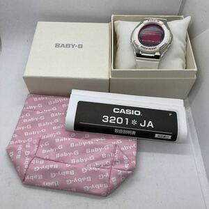 273-0053 CASIO カシオ Baby-G 腕時計 ラバーベルト ホワイト 稼働品