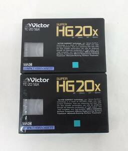 【未使用未開封品・現状品】★2本セット Victor ビクター TC-20 SGX　SUPER HG20X　コンパクトビデオ カセット