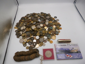 日本 外国 古銭 穴銭 雑銭 外貨 記念硬貨 銀貨 ミントセット メダル など おまとめ 約4700g 激安1円スタート
