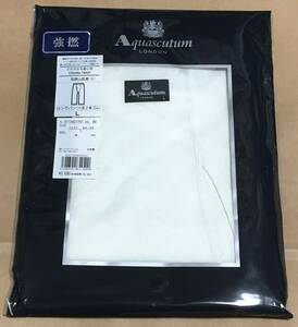 Aquascutum　ロングパンツ 日本製 強撚 綿100％ フラット縫製　L　春～秋　アクアスキュータム　定価3.630円