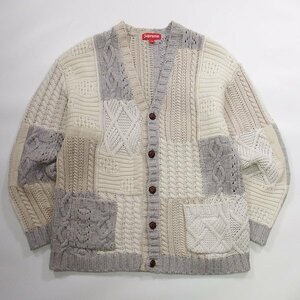 Supreme Patchwork Cable Knit Cardigan L シュプリーム パッチワーク ケーブルニットカーディガン