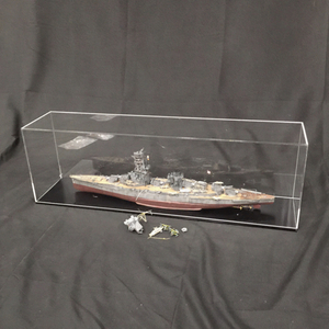 1円 フジミ 1/350 日本海軍戦艦 山城 組立完成品 ケース付き ジャンク
