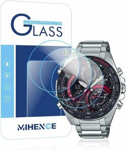 2311134☆ 【3枚入】Mihence Compatible with Casio ECB-950 / ECB-900 保護フィルム, 9H ガラス保護フィルム 対応