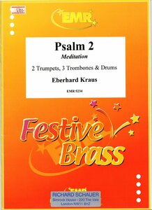 送料無料 金管アンサンブル楽譜 エベルハルト・クラウス：詩篇2 2トランペット&3トロンボーン&スネアドラム 試聴可