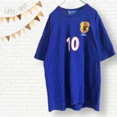 S6370 フラッグスタウン♡Tシャツ　サッカー　日本代表　綿100% 古着