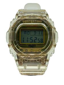 CASIO◆クォーツ腕時計・G-SHOCK/デジタル/GLD/CLR//