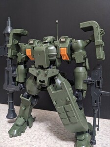 1/100ティエレン　ガンプラ　バンダイ　BANDAI　説明書有　付属品有　機動戦士ガンダム00　原作再現部分塗装　墨入　箱無　完成品