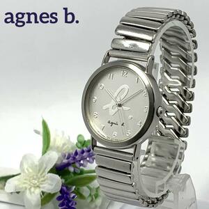 370 agnes b アニエスベー メンズ 腕時計 蛇腹ベルト クオーツ式 新品電池交換済 人気 希少