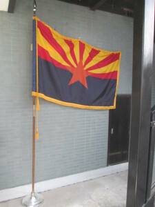 希少特大BIG！アメリカArizona アリゾナ州旗フラッグ ヴィンテージUSA/テキサス西海岸50
