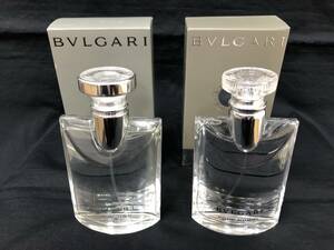 『YS藤個04016D』1円スタート BVLGARI ブルガリ POUR HOMME プールオム EDT オードトワレ 100ml 香水 2点 開封済み