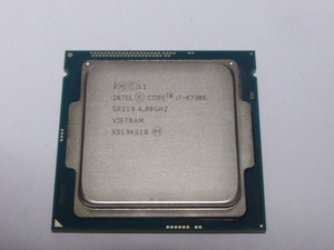 INTEL CPU Core i7 4790K C0 4コア8スレッド 4.00GHZ SR219 LGA1150 CPUのみ 起動確認済みです