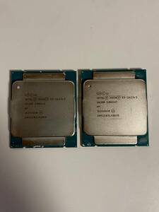 送料無料 intel XEON E5-2623V3 2枚セット Intel CPU 3.0GHz/ターボ最大3.5Ghz 4コア 8スレッド ソケット FCLGA2011-3 サーバー用 中古品