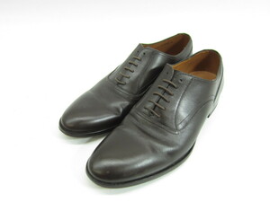 BALLY バリー BROMIEL COFFEE LEATHER OXFORDS US8D 26.0cm メンズ 靴 □UT8142