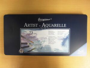 【新品未使用】giorgione ジョルジョーネ 水彩色鉛筆 72色 ARTIST-AQUARELLE