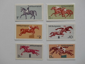 ブルガリア 切手 1965 馬競技 1630-3