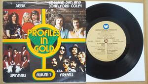 稀少 プロモオンリー・33回転コンパクト盤 ABBA2曲+6曲 Profiles In Gold Album 1 Warner Atlantic OP-7501 US Orig PROMO 7inch EP AOR