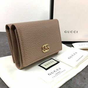 ☆送料無料☆ 未使用品 GUCCI コンパクトウォレット 474746 Wホック財布 箱付き 183