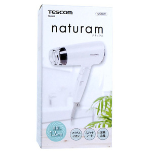 テスコム マイナスイオンヘアードライヤー naturam TD200B-W ホワイト [管理:1100047749]