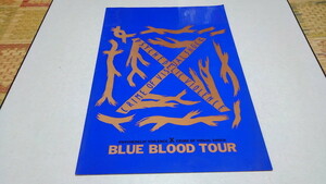□　X エックス ( X JAPAN )　【　BLUE BLOOD 大判 ツアーパンフレット　】　※管理番号 pa1633