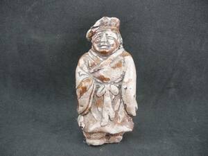 中國 古い 明時代 乾漆陶胎人偶