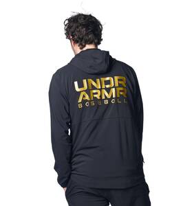 即決新品 LGサイズ UNDER ARMOUR ストレッチウーブン フルジップ ジャケット 上下セット セットアップ ブラック アンダーアーマー