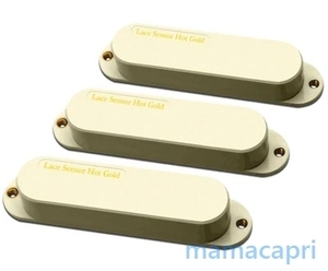 新品Lace Music Hot Gold 6.0k Sensor Cream S/S/S Pickup Setレース センサー ピックアップStratocasterクリームStratストラト キャスター