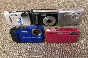 送料無料。1円スタート。コンパクトデジタルカメラ/FUJIFILM/OLYMPUS/Polaroid/まとめ売り　ジャンク品