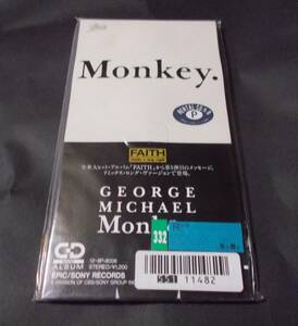 12・8P-8006 ジョージ・マイケル GEORGE MICHAEL モンキー Monkey. リミックス・ロング・ヴァージョン 8cmシングルCD 短冊 レンタル落ち