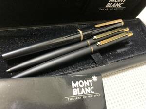 MONTBLANC モンブラン 万年筆 ペン先14K/ボールペン/シャープペンシル 0.5mm　未使用セット