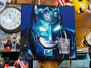 アーマード・バットマン　ポップアートフレーム　映画　バットマン vs スーパーマン　ジャスティスの誕生　 ■ アメリカン雑貨