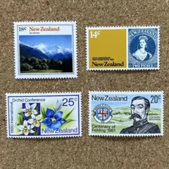 ニュージーランドの切手　未使用美品4種