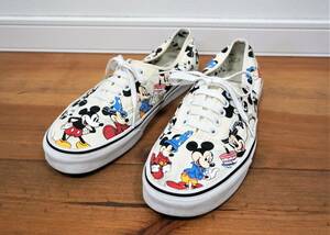 VANS x Disney 歴代ミッキーのマルチプリント Authentic 26cm