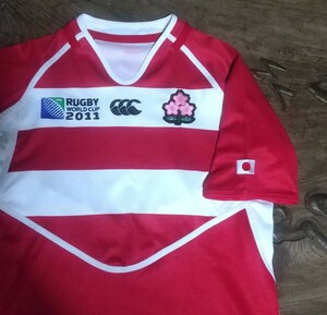 [値下げ交渉] RWC2011 ニュージーランド大会 ラグビー 日本代表 ファースト ジャージ 検)JAPAN RUGBY 1st JERSEY ワールドカップ ジャパン