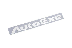 AutoExe オートエクゼ ロゴステッカー(L) ホワイト