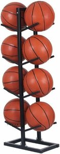 ボールスタンド バスケットボールラック ボール整理カゴ 4段 ボールラック スポーツ用品収納ラック ボール整理カゴ 組立式