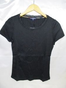 Burberry London バーバリーロンドン 半袖シャツ/カットソー/Tシャツ サイズ2 ブラック レディース タグ付き