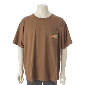 【グッチ】Gucci　メンズ LOVELIGHT コットン 半袖 Tシャツ 708678 ブラウン L 【中古】190361